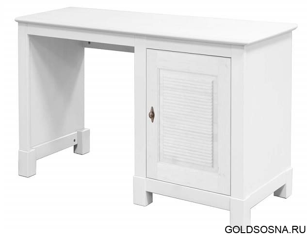 Стол письменный Рауна 10 1-тумбовый (белый воск УКВ) Стол письменный Рауна 10 1-тумбовый (белый воск УКВ)