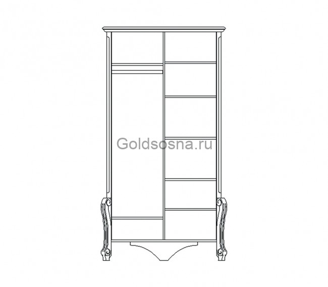 Шкаф Луиза ММ-227-01/02Б