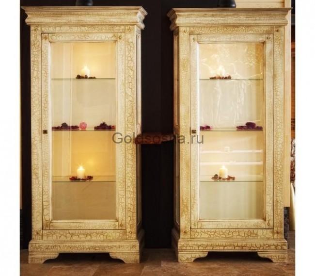 Шкаф с витриной Луи Филипп ОВ 28.01