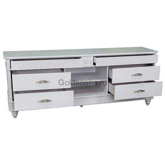 Тумба ТВ Юстина БМ-2372 (молоко)