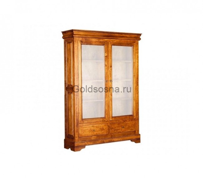 Шкаф с витриной Луи Филипп ОВ 28.02