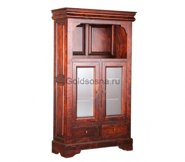 Шкаф с витриной Луи Филипп ОВ 28.03