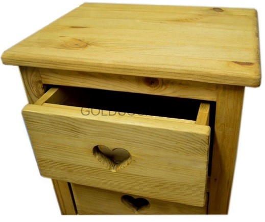 Шифоньер 4 ящика с сердцем