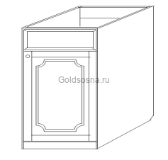 Тумба под мойку 50 (1 дв., декор.) Скайда 1 Тумба под мойку 50 (1 дв., декор.) Скайда 1