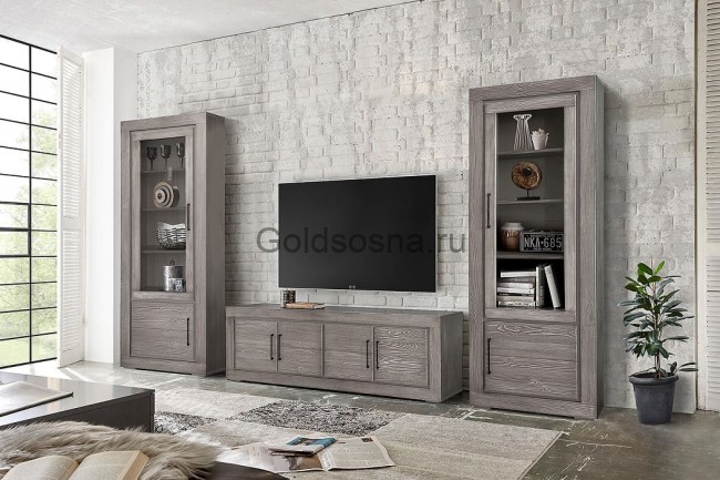 Шкаф с витриной Байс 2619-01Бр БМ790