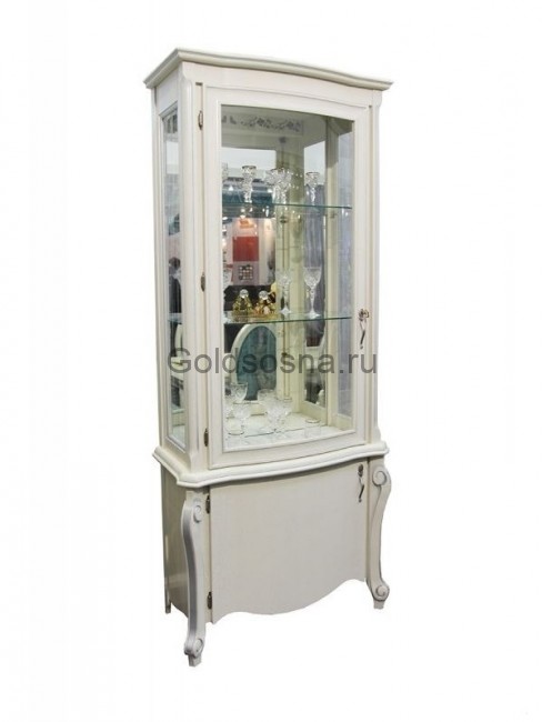 Шкаф с витриной Луиза ММ-257-01