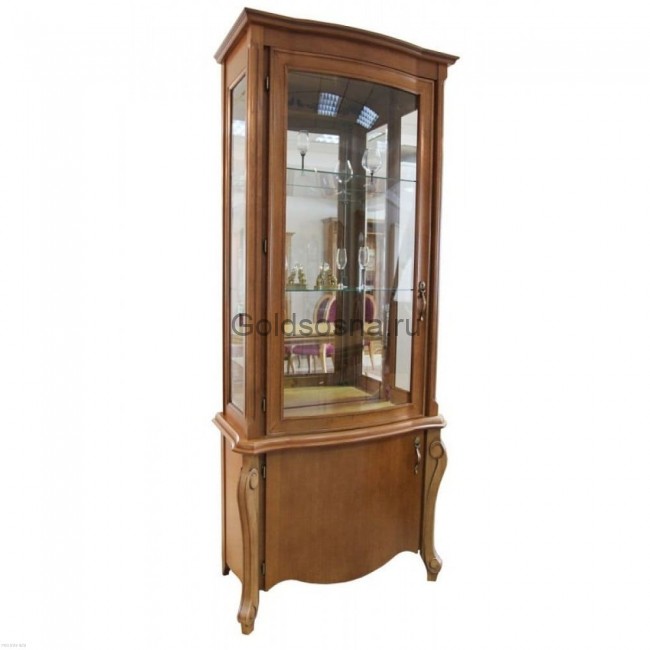 Шкаф с витриной Луиза ММ-257-01