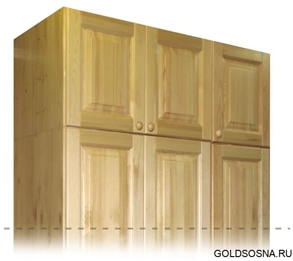 Антресольная секция из сосны к Оскар-3 я Антресольная секция из сосны к Оскар-3 я