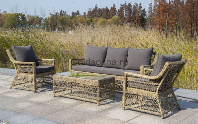 Журнальный стол Гранд Латте, соломенный Журнальный стол Гранд Латте, соломенный