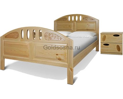 Кровать Флоренция с резьбой