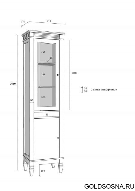 (1.3.2) Стеллаж Ольса 101/110