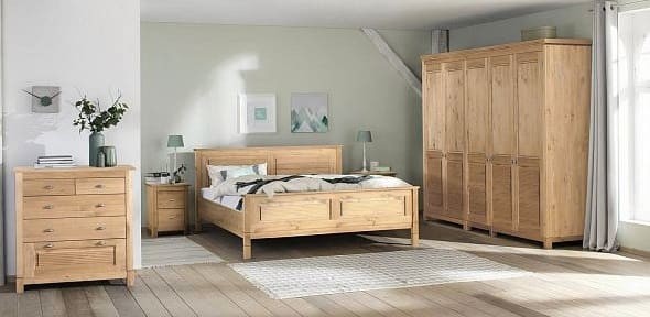 Спальня из коллекции Рауна (бейц/масло)