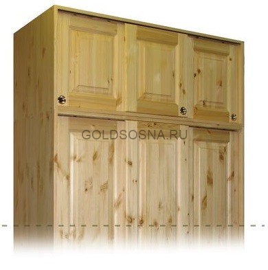 Антресольная секция Оскар-3 купе 3-х дверная (Н-510)