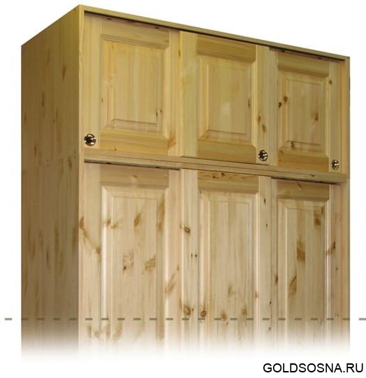 Антресольная секция Оскар-3 купе 3-х дверная (Н-510) Антресольная секция Оскар-3 купе 3-х дверная (Н-510)