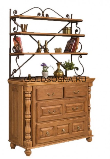 Комод Валенсия с кованой граверсой 2-27 Комод Валенсия с кованой граверсой 2-27