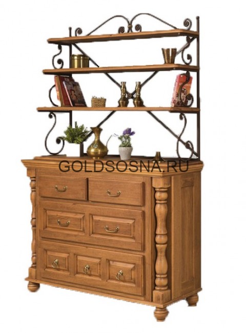 Комод Валенсия с кованой граверсой 2-27 Комод Валенсия с кованой граверсой 2-27