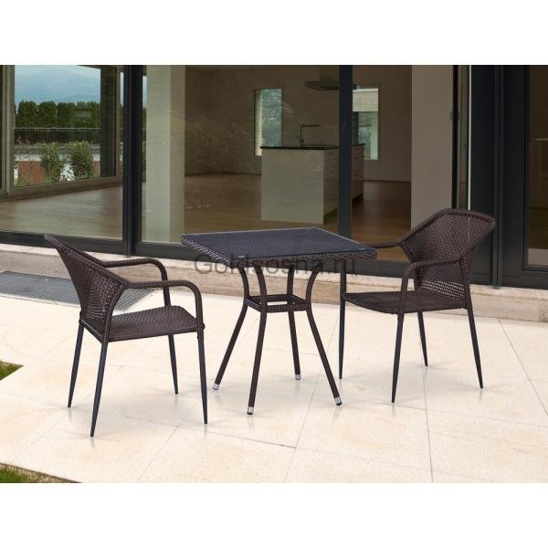 Комплект плетеной мебели из ротанга T282BNT/Y35-W2390 Brown 2Pcs Комплект плетеной мебели из ротанга T282BNT/Y35-W2390 Brown 2Pcs