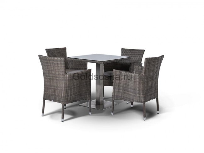 Стол Компания, серо-коричневый