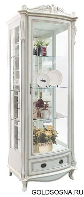 Шкаф с витриной Луи ММ-240-01/01