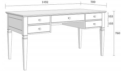 Стол письменный Ольса 005
