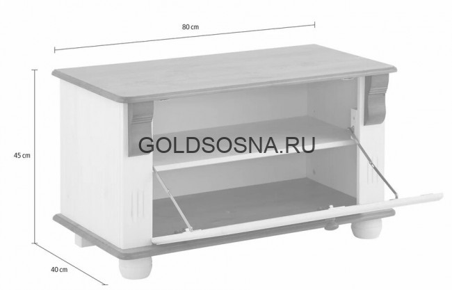 Тумба-скамья Фабиан Д7287-2