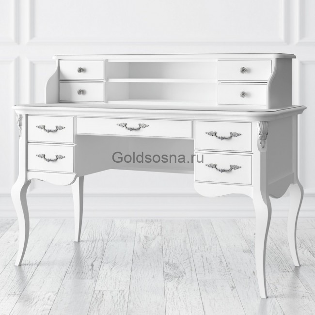 Кабинетный стол пристенный Silvery Rome Кабинетный стол пристенный Silvery Rome