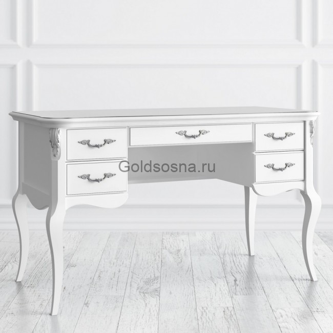 Кабинетный стол пристенный Silvery Rome Кабинетный стол пристенный Silvery Rome