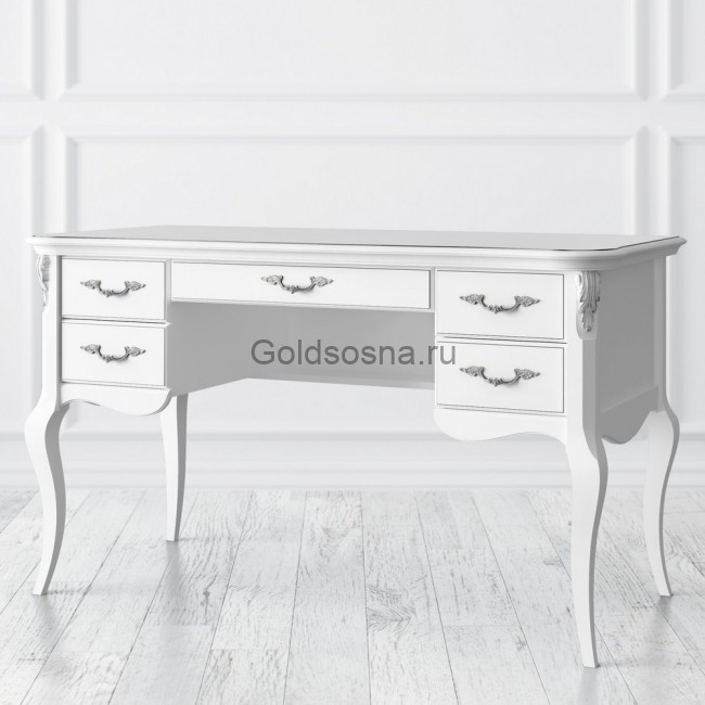 Кабинетный стол пристенный Silvery Rome Кабинетный стол пристенный Silvery Rome