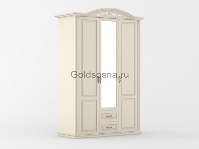 Шкаф 3-х ств. распашной (штанга-слева) Венеция