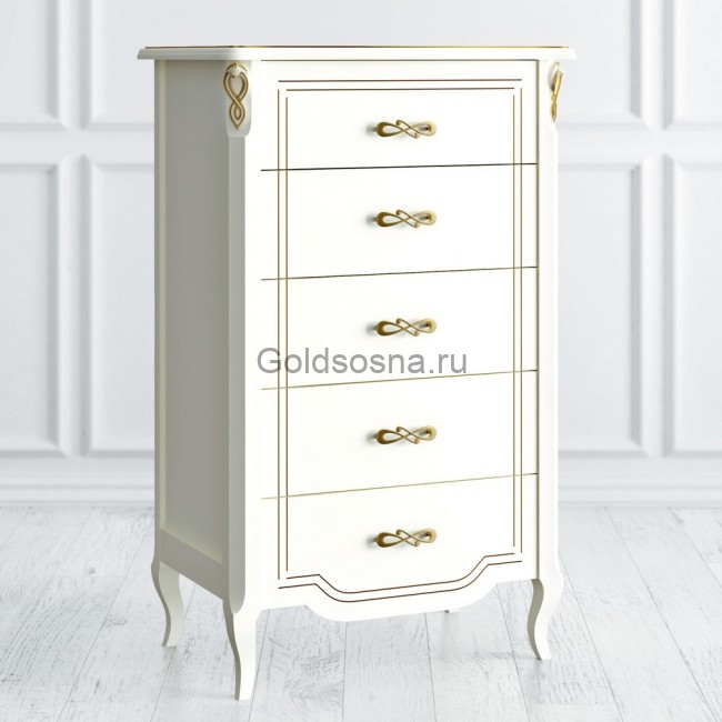 Комод высокий 5 ящиков Elegance