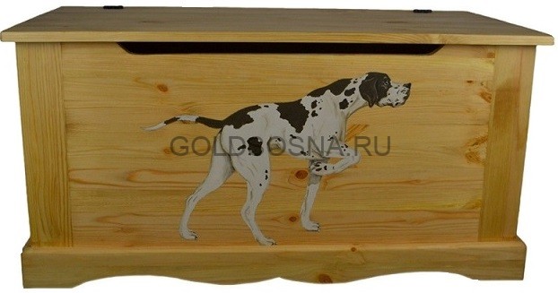 Сундук с собакой (гончая) Сундук с собакой (гончая)
