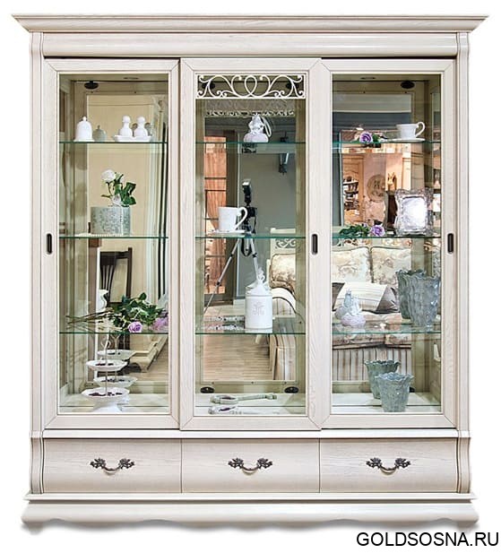 Шкаф-купе Оскар с витриной ММ-210-03