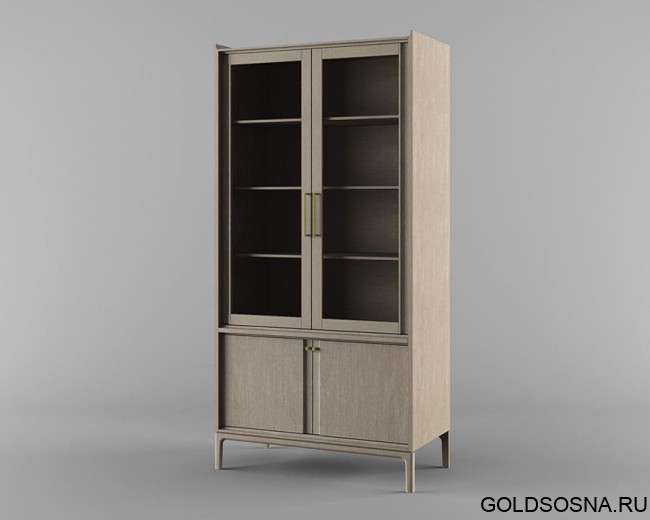 Шкаф с витриной D4 Брюгге ВМФ-1684