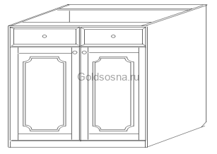 Тумба 80 (2 двери + 2 ящика) Скайда 1 Тумба 80 (2 двери + 2 ящика) Скайда 1