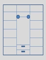 Шкаф 3-х ств. распашной Венеция