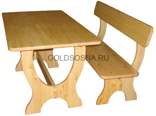 Лавка без спинки Омега