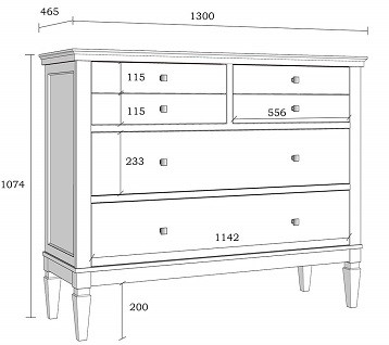 Комод Ольса 042