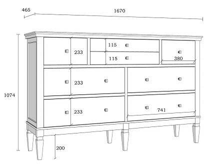 Комод Ольса 224 Комод Ольса 224
