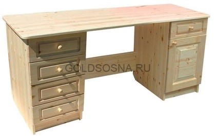 Стол письменный 2-тумбы (дверь-ящик+4 ящика) Добрый Мастер