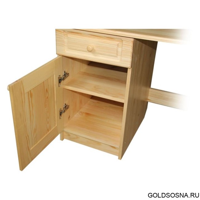 Стол письменный 2-тумбы (дверь-ящик+4 ящика) Добрый Мастер