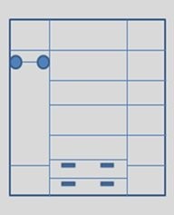 Шкаф 4-х дверный распашной (штанга-слева) Венеция Шкаф 4-х дверный распашной (штанга-слева) Венеция