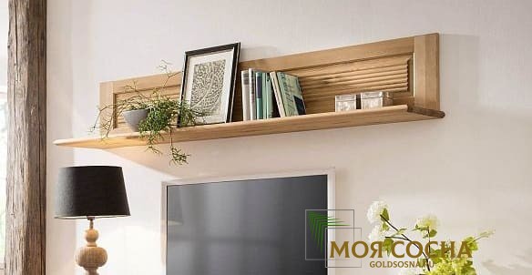 Полка настенная Рауна 110 (бейц/масло)