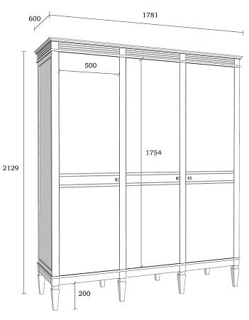 Шкаф для одежды Ольса 03 Шкаф для одежды Ольса 03