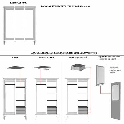 Шкаф для одежды Ольса 03 Шкаф для одежды Ольса 03