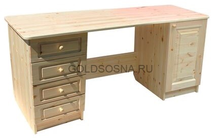 Стол письменный 2-тумбы 1дверь+4 ящика Стол письменный 2-тумбы 1дверь+4 ящика