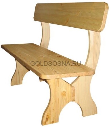 Лавка со спинкой Омега Лавка со спинкой Омега