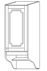 Шкаф 30 навесной (1 дверь, дерево) Скайда 1 Шкаф 30 навесной (1 дверь, дерево) Скайда 1