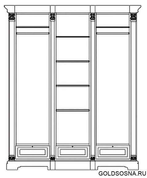 Шкаф для одежды Престиж ГМ 5923 Шкаф для одежды Престиж ГМ 5923