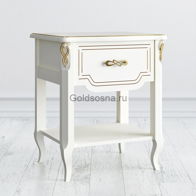Прикроватная тумба 1 ящик Elegance с полкой Прикроватная тумба 1 ящик Elegance с полкой