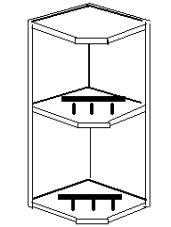 Полка угловая навесная 30 Скайда 2 Полка угловая навесная 30 Скайда 2